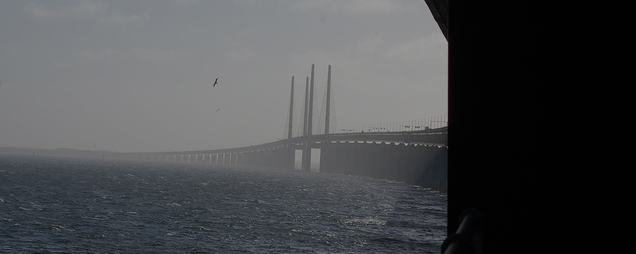 The Øresund bridge, between Sweden and Denmark