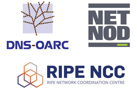 Hosts logo - Netnod, DNS OARC and RIPE