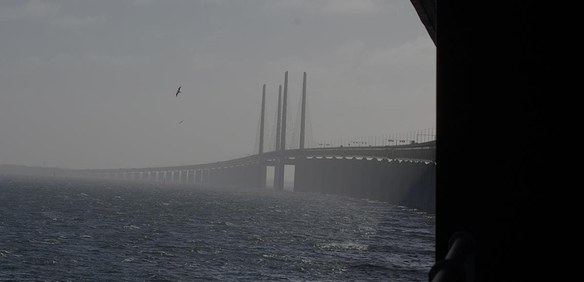 The Øresund bridge, between Sweden and Denmark