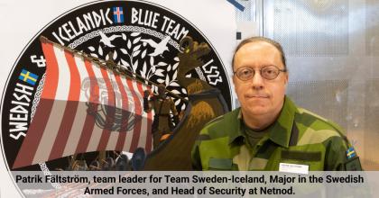 Patrik Fältström who, participating on behalf of the Swedish Armed Forces, Team Lead for Sweden and is Netnod’s Head of Security.